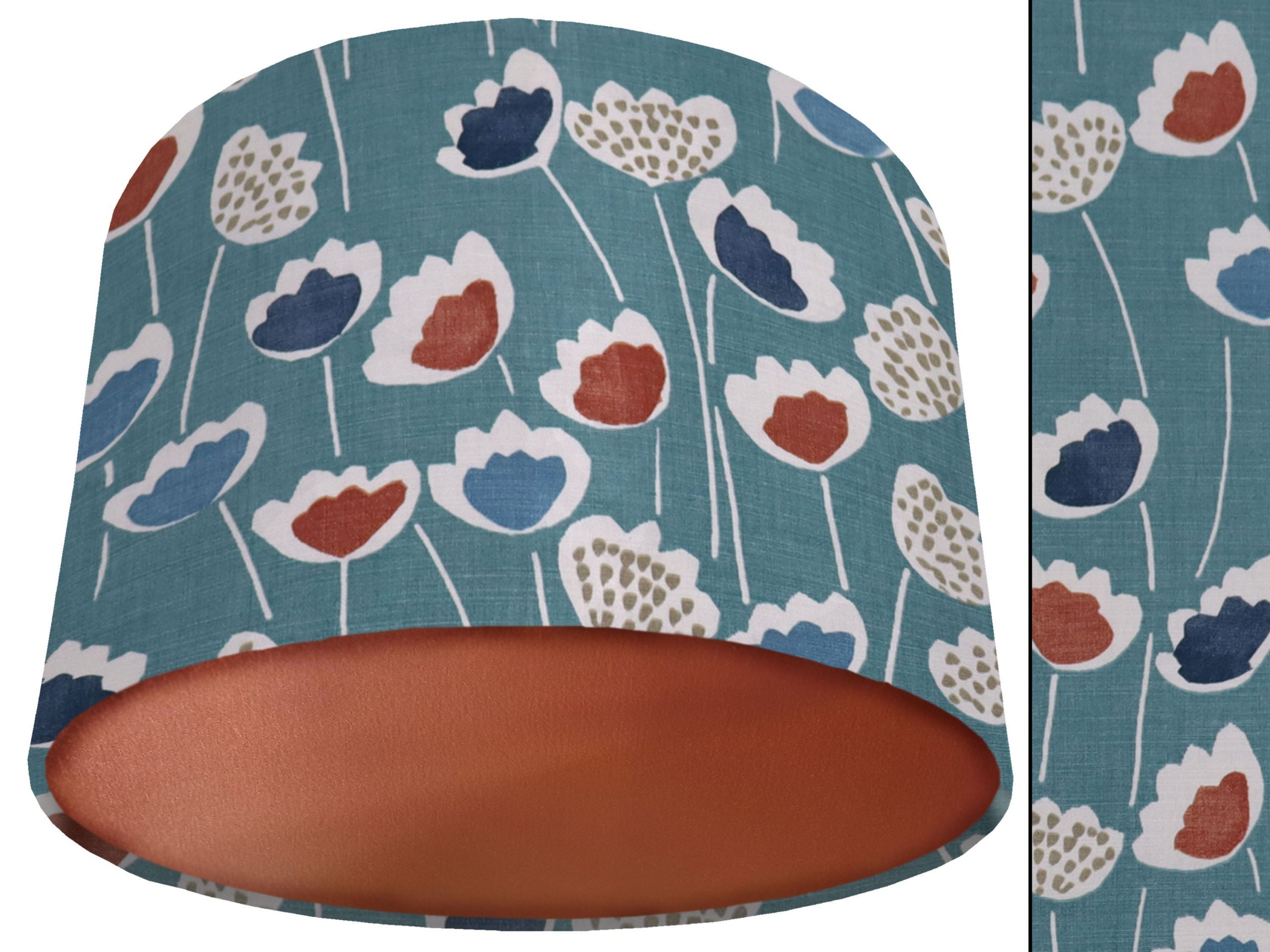 Green Scandinavian Lamp Shade Copper, Modern Home Décor
