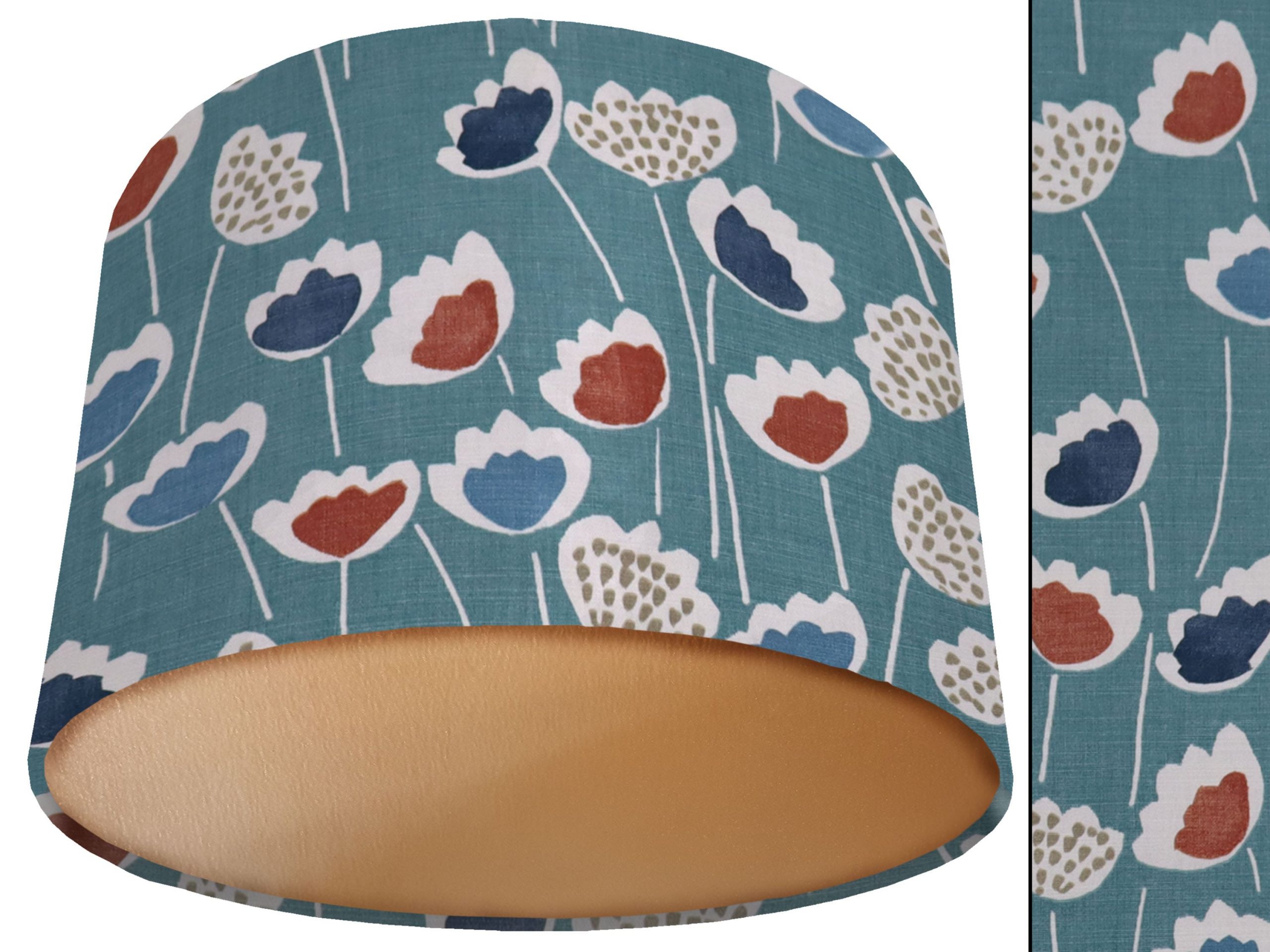 Green Scandinavian Lamp Shade Gold, Modern Home Décor