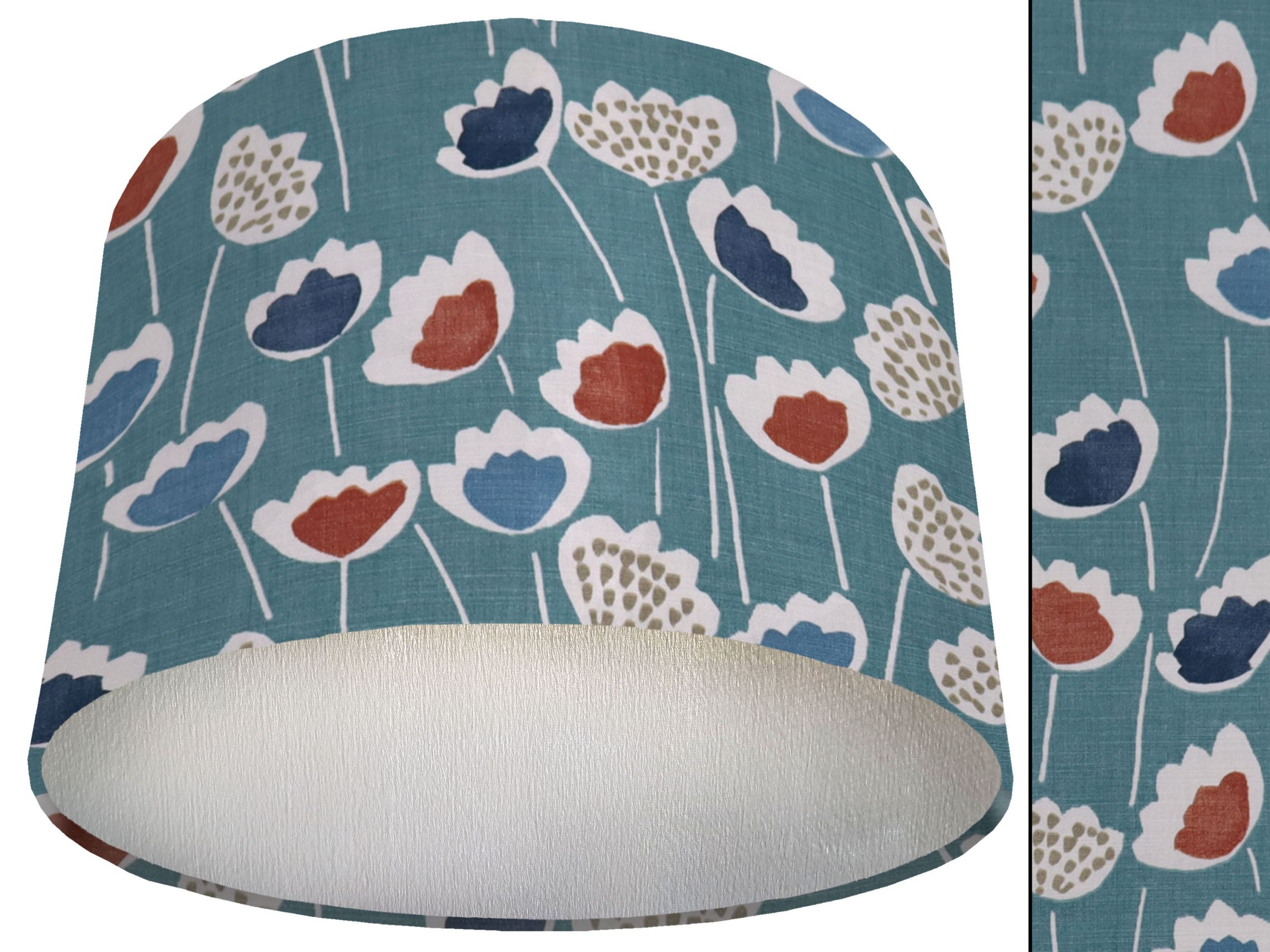 Green Scandinavian Lamp Shade Silver, Modern Home Décor