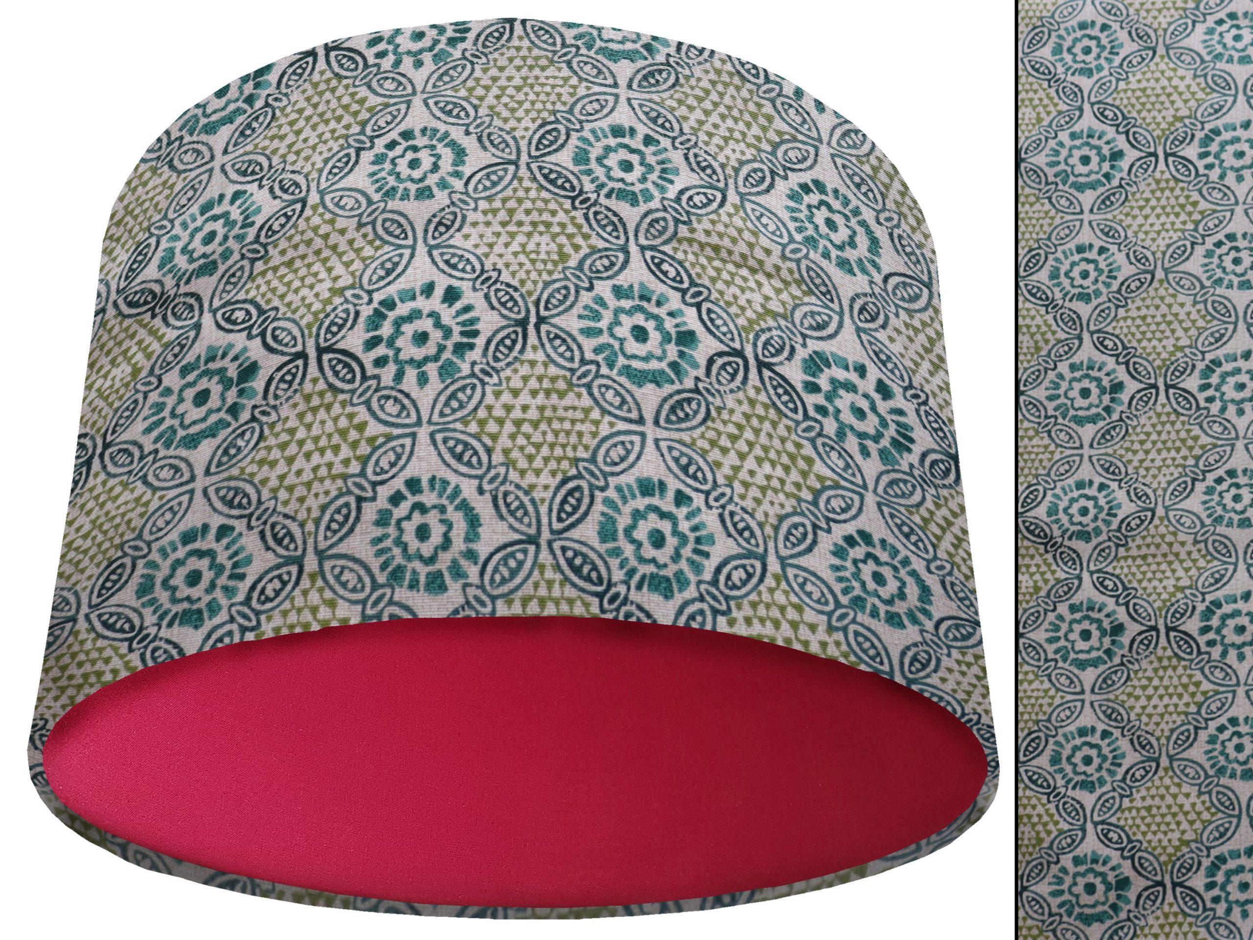 Green Bohemian Light Shade Red, Geometric Home Interior