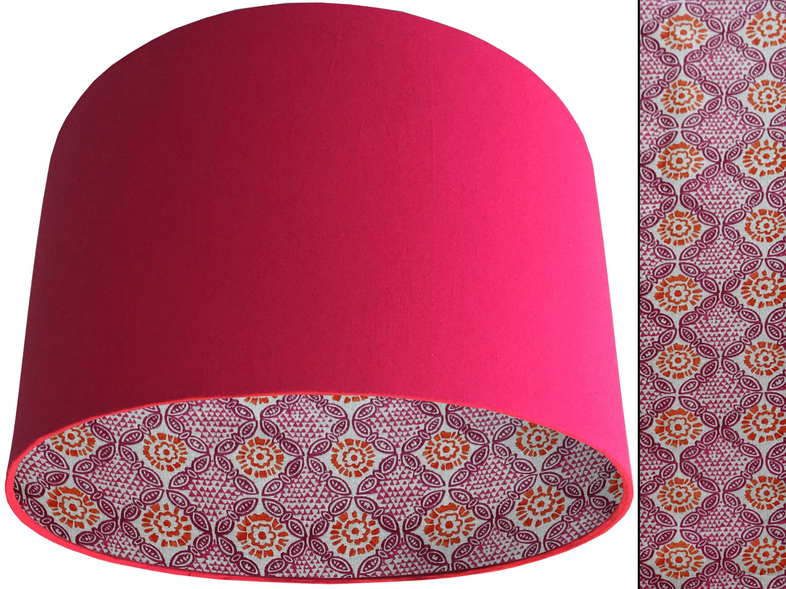 Geometric Pink Lampshade Pink, Modern Bohemian Home