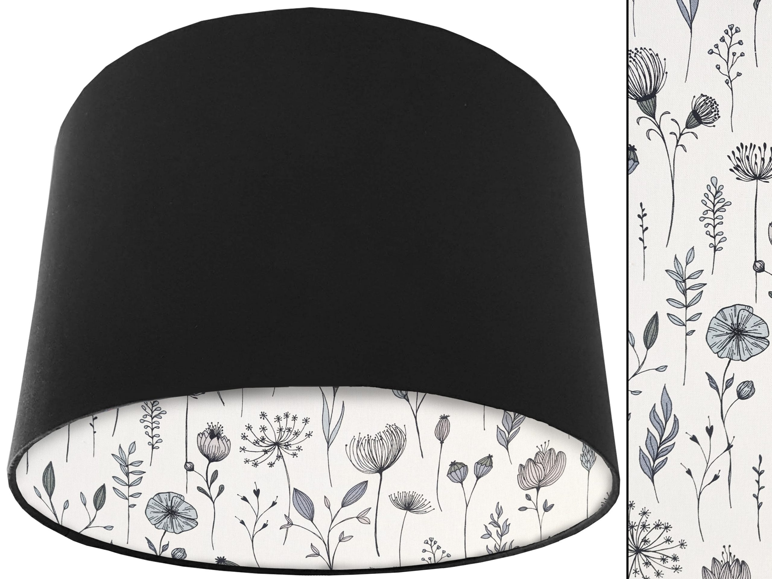 Wildflower Scandi Lampshade, Scandinavian Home Interior