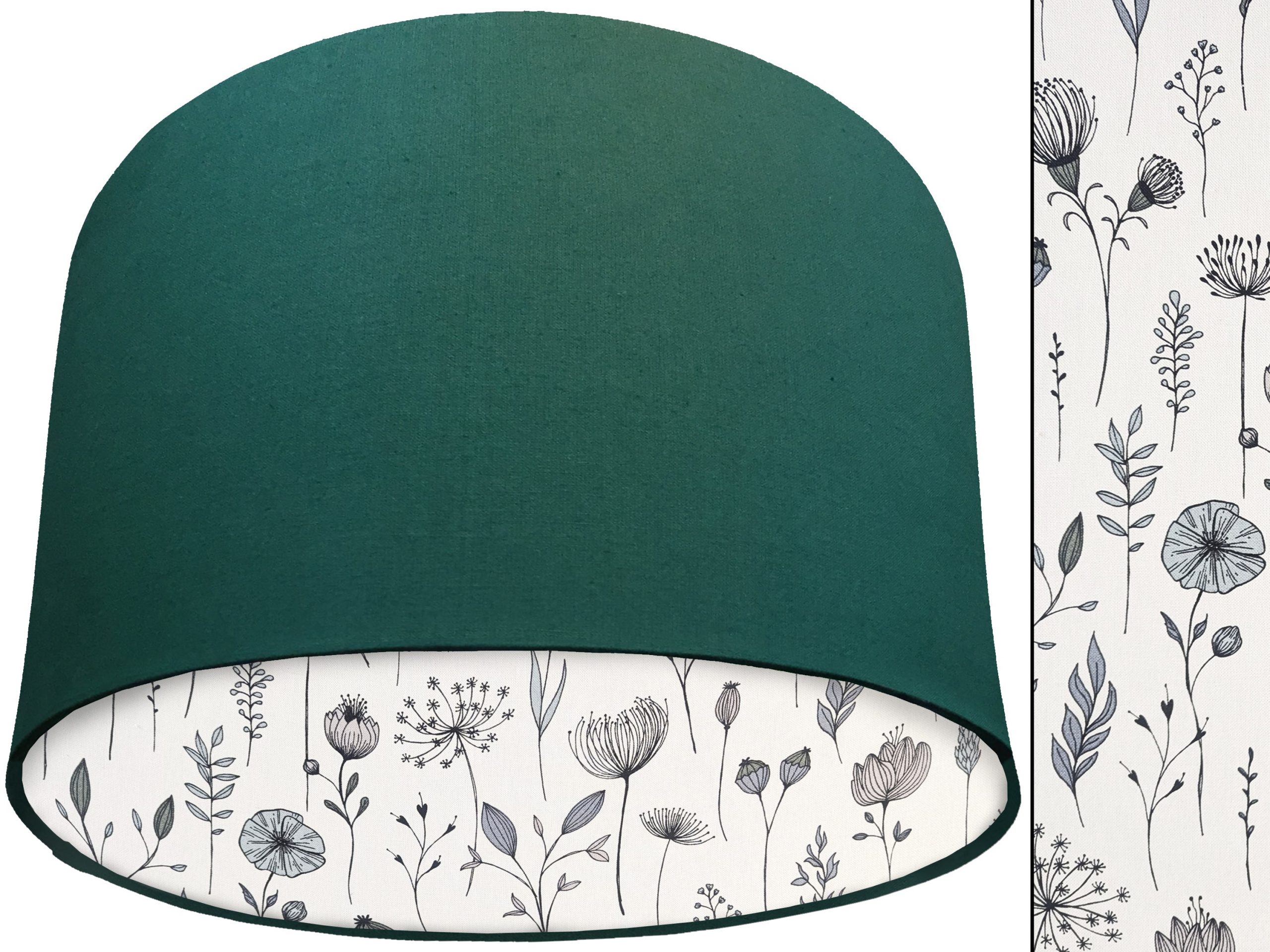 Wildflower Scandi Lampshade, Scandinavian Home Interior