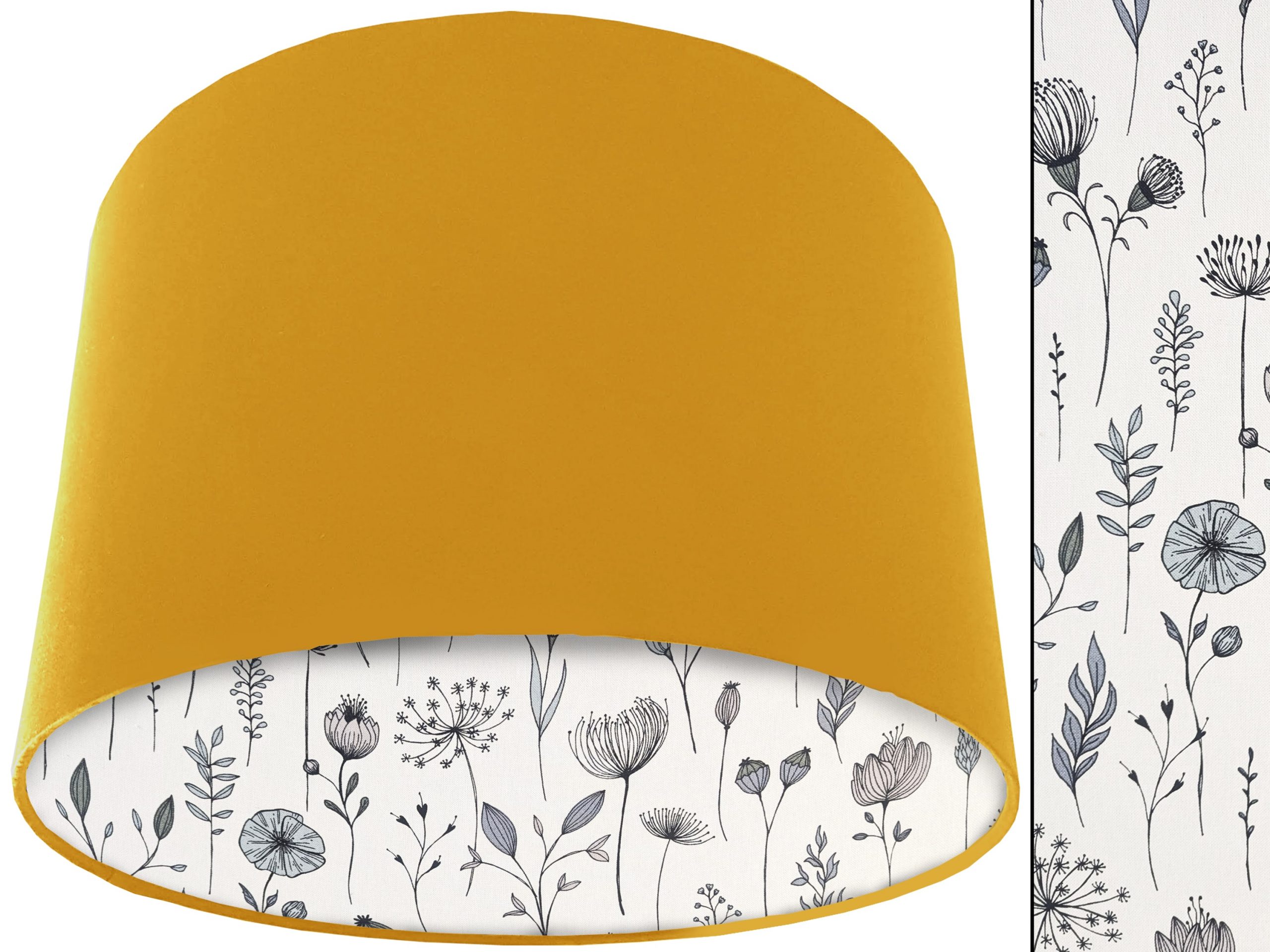 Wildflower Scandi Lampshade, Scandinavian Home Interior