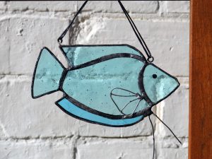 Fish Stained Glass Suncatcher