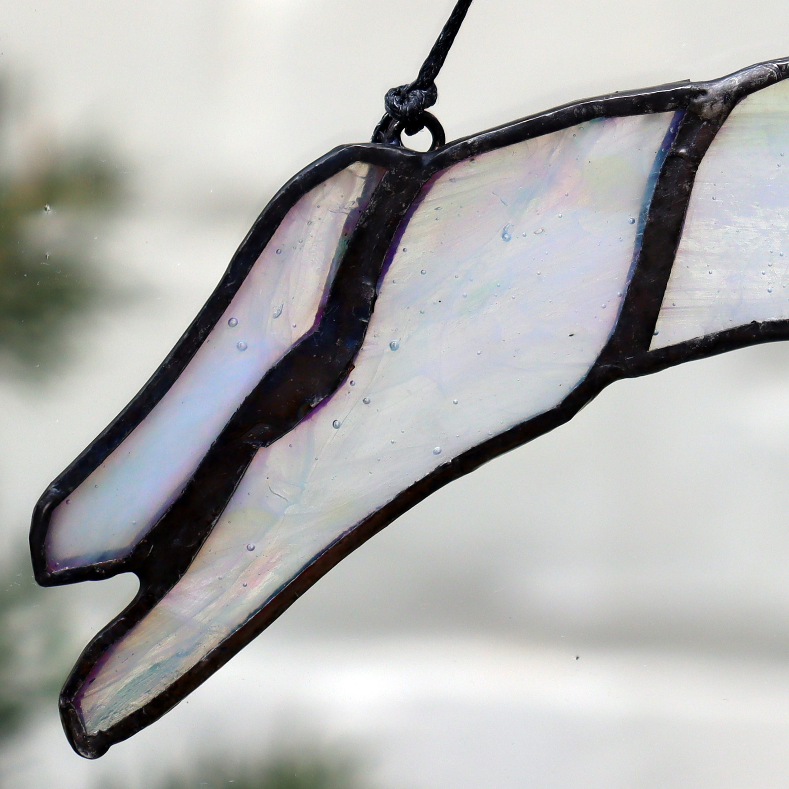 White Horse Stained Glass Suncatcher