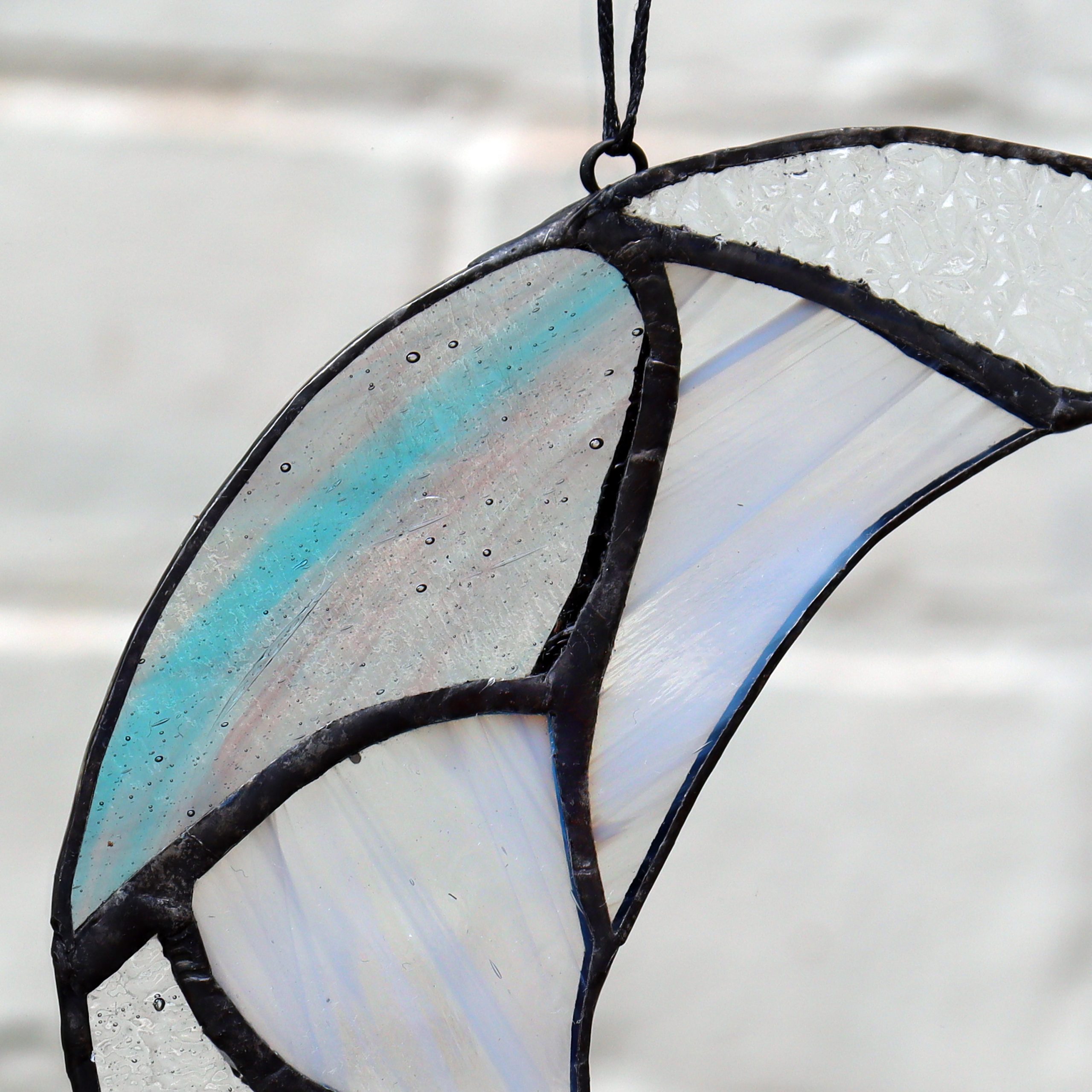 Moon Stained Glass Suncatcher