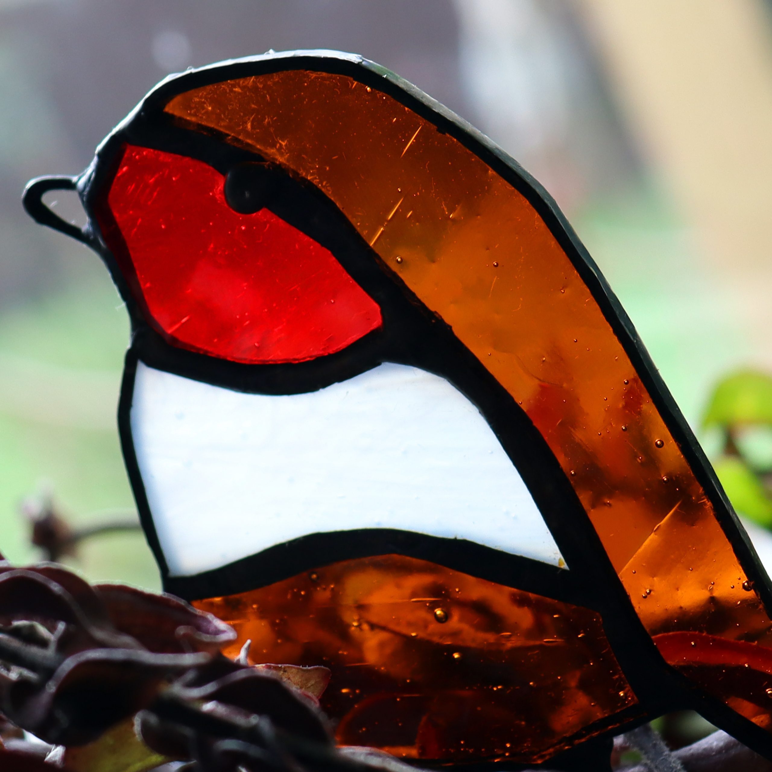 Stained Glass Robin Plant Pal