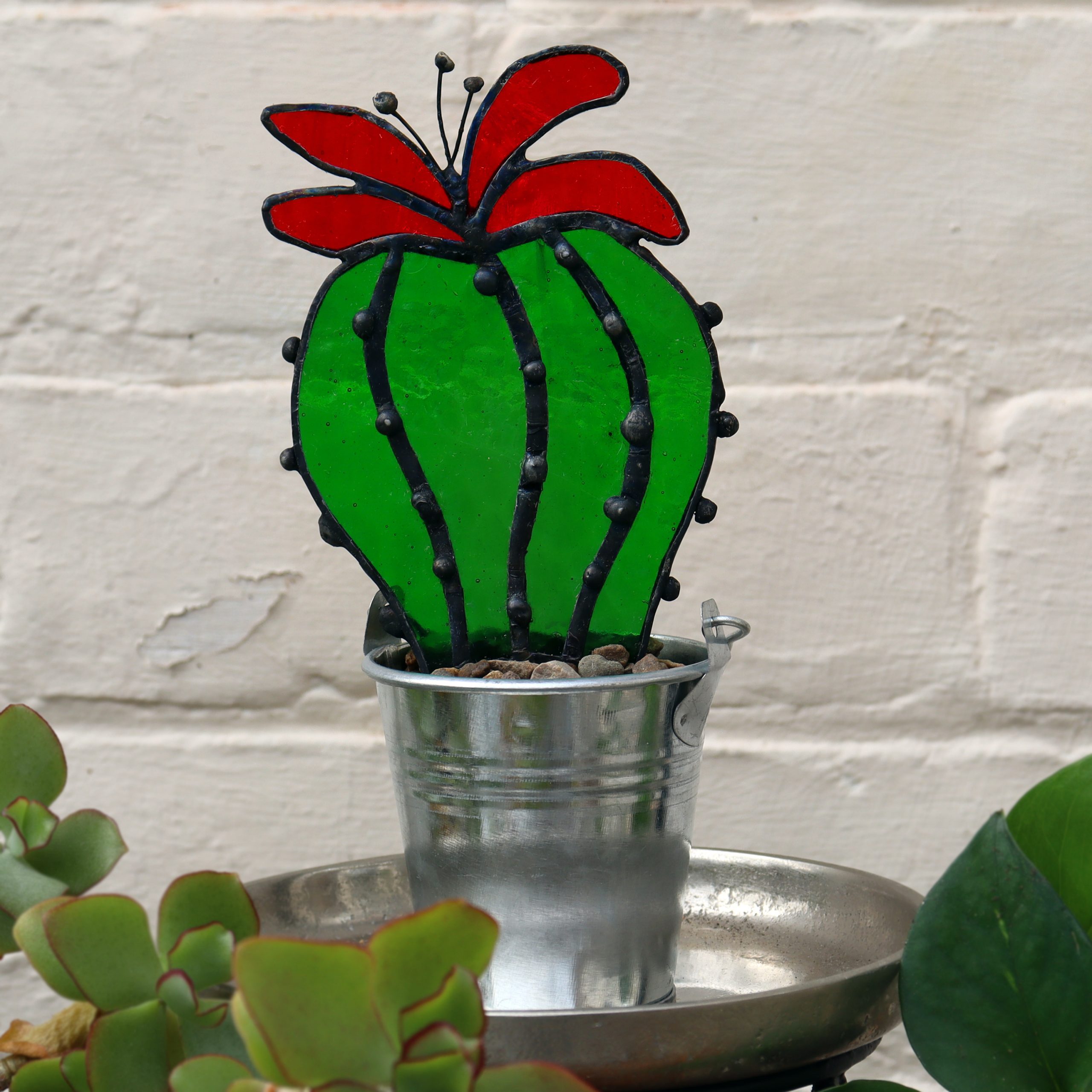 Stained Glass Cactus Plant