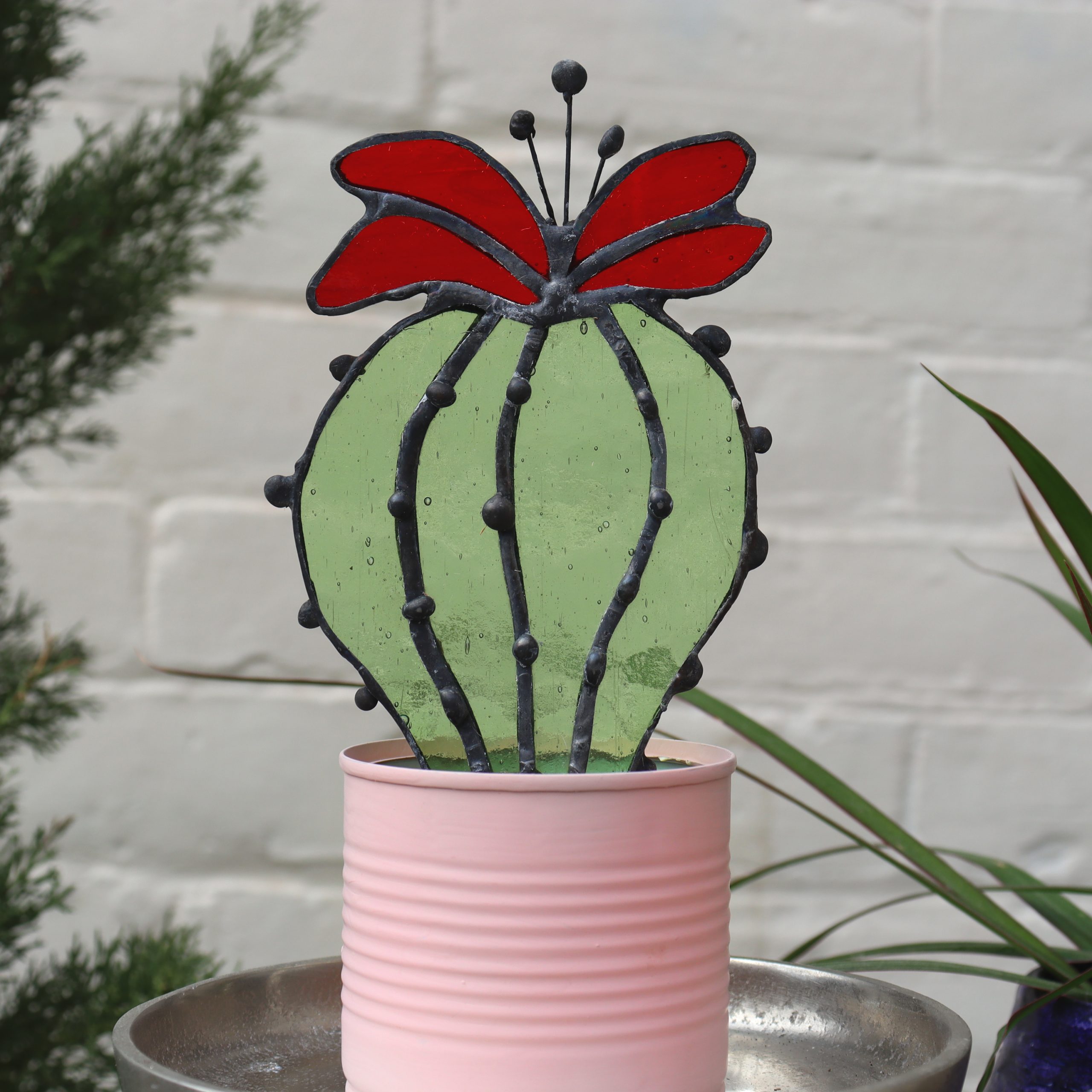 Stained Glass Cactus Plant