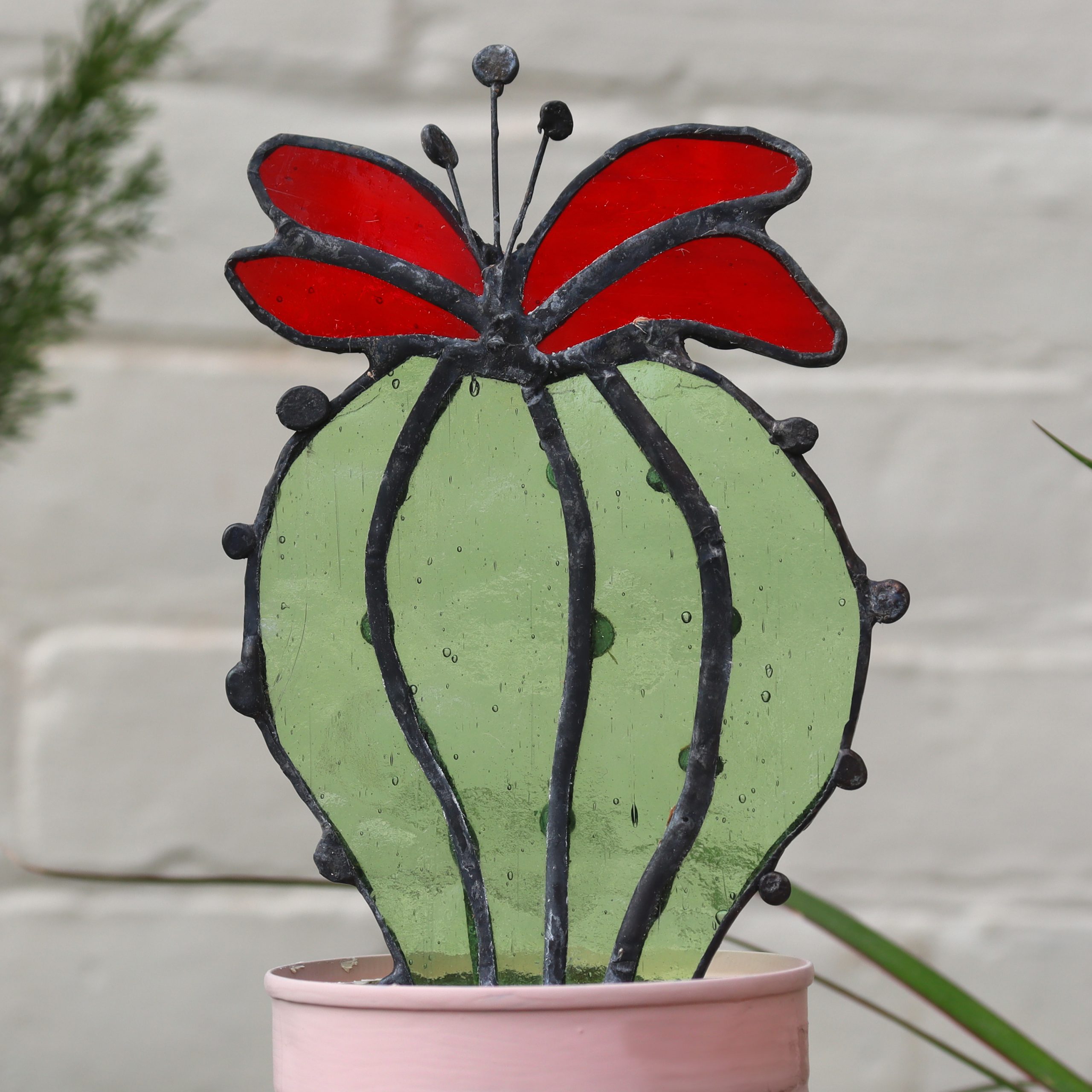 Stained Glass Cactus Plant